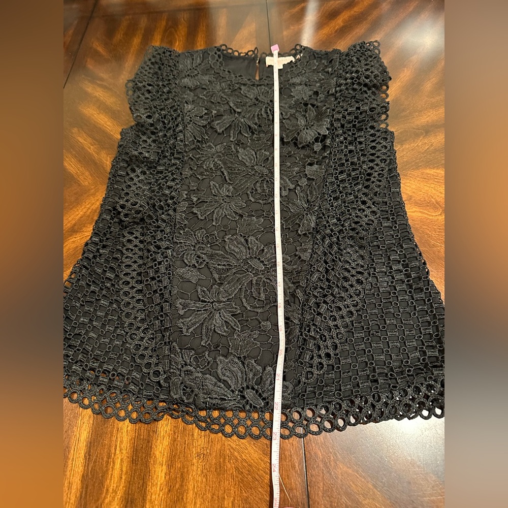 Ted Baker Zania Lace Tee size 0 like new - Picture 7 of 14